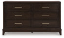 Neymorton - Dresser - Dark Grayish Brown