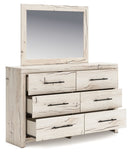 Lawroy - Dresser And Mirror - Light Natural
