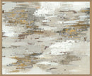 Glow - 48" x 72" River Painting By Buddy Whitlock - Gold