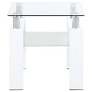 Dyer - 1-Shelf Rectangular Glass Top Table