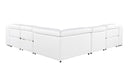 1116 - Power Reclining Italian Leather Sectional