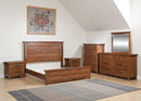 Kristiland - Two Drawer Night Stand - Warm Brown