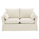 Shane - Loveseat With 2 Pillows - Beige Linen