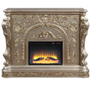 Danae - Fireplace - Antique Silver