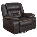 Greer - Upholstered Swivel Glider Recliner Chair