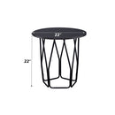 Sytira - End Table - Espresso & Black
