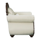 Pierce - Chair With Pillow - Beige Fabric & Cherry