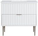 Modernist - Bathroom Vanity With Chrome Legs