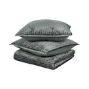 Bari - Velvet Quilt - Bay Green