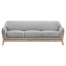 Vaughn - Fabric Upholstered Flared Arm Sofa - Gray