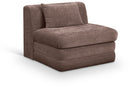 Stellar - Chenille Fabric Upholstered Modular Armless Chair