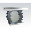 Nysa - 47" X 14" Console Table - Mirrored & Faux Crystals