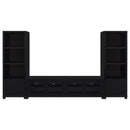 Jupiter - 3 Piece Entertainment Center TV Stand - Black