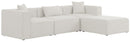 Cube - Linen 4 Piece Modular Sectional With Chaise