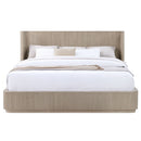 Leanna - Eastern King Bed - Light Oak