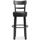 Valebeck - Tall Upholstered Swivel Barstool