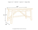 Baldridge - Home Office Large Leg Desk - Rustic Brown