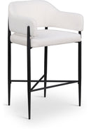Dame - Fabric Upholstered Counter Stool (Set of 2)