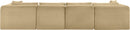 Shaggy - 5 Piece Modular Sectional With Ottoman