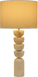Opus - Linen Textured Fabric And Brass Table Lamp