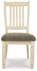 Bolanburg - Dining UPH Side Chair (Set of 2) - Rake Back - Brown / Beige
