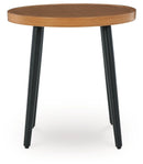 Horizon Hall - Round End Table - Two-tone Brown