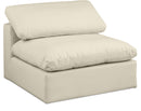 Comfy - Faux Leather Armless Chair