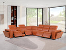 1224 - 7-Piece L-Shaped Sectional Sofa In With 4 Power Recliners & Power Headrests