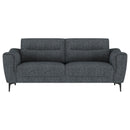 Nolan - Upholstered Sloped Track Arm Sofa - Charcoal