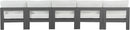 Nizuc - Outdoor Patio 5 Seat Modular Armless Sofa With Gray Frame