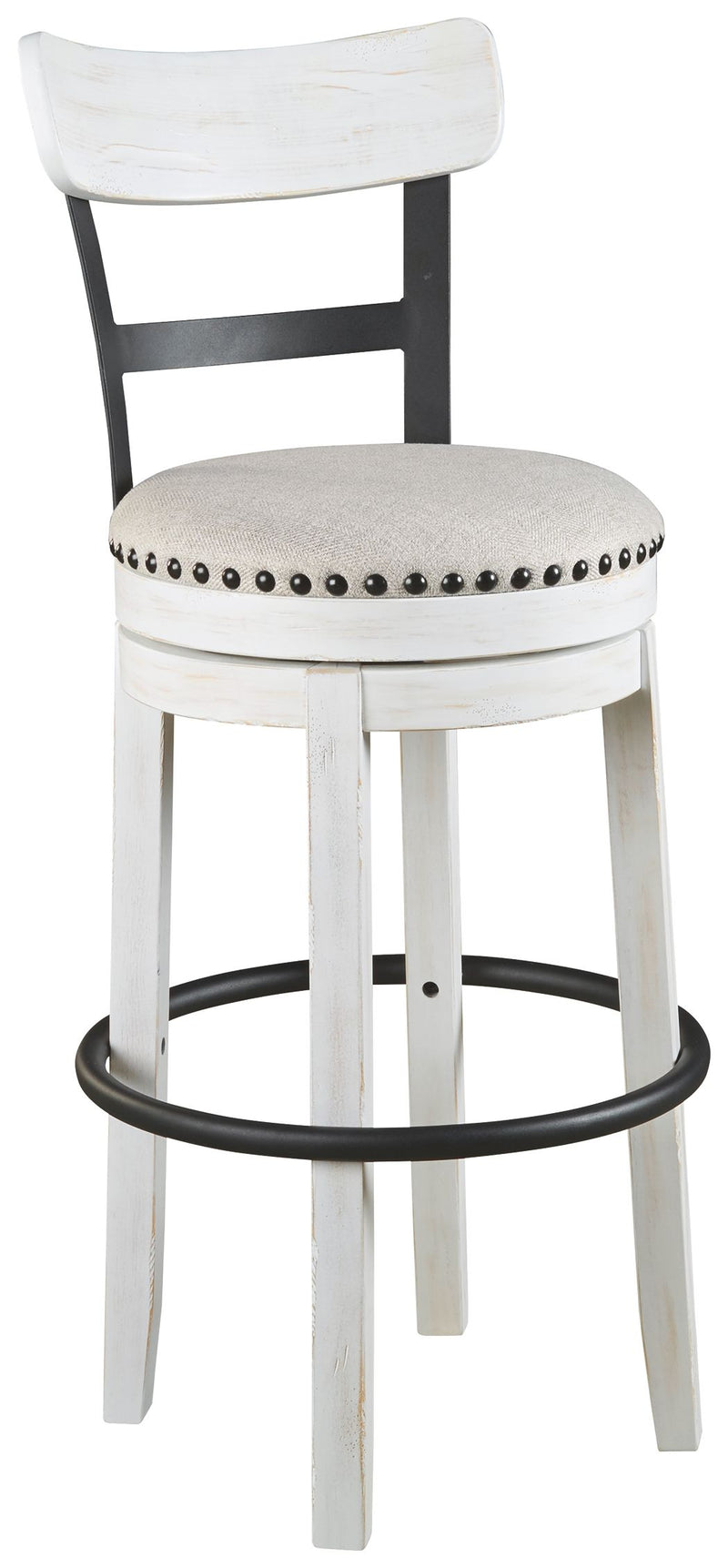 Valebeck - Tall Upholstered Swivel Barstool