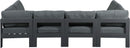 Nizuc - Outdoor Patio 6 Piece Modular Sectional With Gray Frame