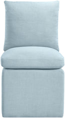 Nelori - Linen Textured Performance Fabric Upholstered Dining Chair (Set of 2)