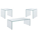 Ripley - Bent Glass Coffee And End Table Set