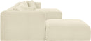 Shaggy - 6 Piece Modular Sectional With Chaise And Ottoman