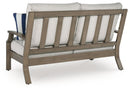 Rainier Ranch - Loveseat With Cushion - Brown / Beige