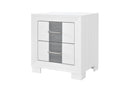 Optimus - Nightstand - White / Gray
