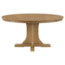 Hartville - 60" Round Dining Table - Natural Light Brown