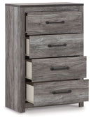 Bronyan - Four Drawer Chest - Dark Gray