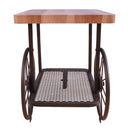 Francie - End Table - Oak & Antique Gray