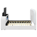 Shelyn - Bed With LED, TV Cabinet, Fireplace & Bluetooth