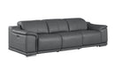 2679 - Genuine Leather Sofa With Dual Power Recliners