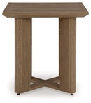 Serene Bay - Square End Table - Dark Brown
