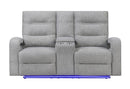 U6611 - 3 Piece Living Room Set (15 Power Reclining Sofa / Power Console Reclining Loveseat / Power Recliner) - Dark Gray