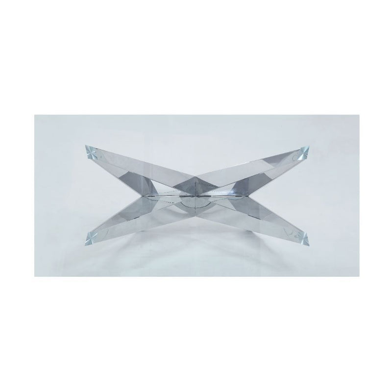 Dekel - Dining Table - Clear Glass Top & Stainless Steel