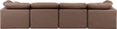 Indulge - Faux Leather 4 Seat Modular Sofa
