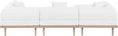 Laguna - 3 Piece Resilient Water Resistant Fabric 106.5" Upholstered Outdoor Patio Modular Sofa