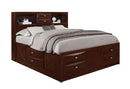 Linda - 5 Piece King Bedroom Set - Merlot