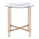 Veises - End Table - Champagne