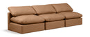 Indulge - Faux Leather 3 Seat Modular Armless Sofa